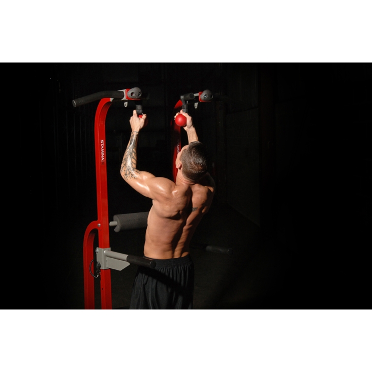Stamina X Fortress Power Tower at home gym equipment use exercise