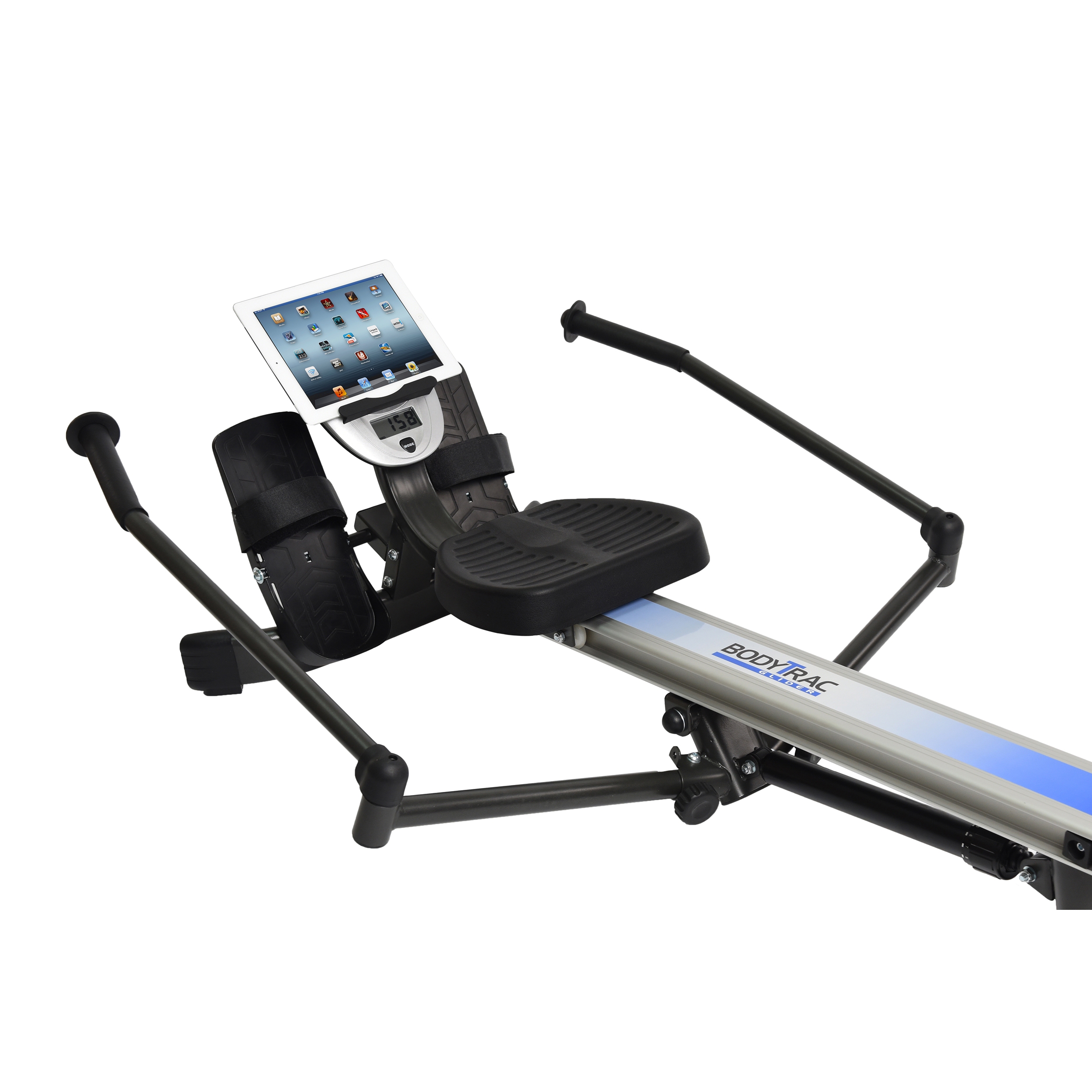 BodyTracGlider 1060 rowing machine exercise at home gym use space saving