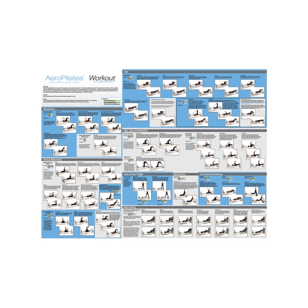 AeroPilates Workout Wall Chart