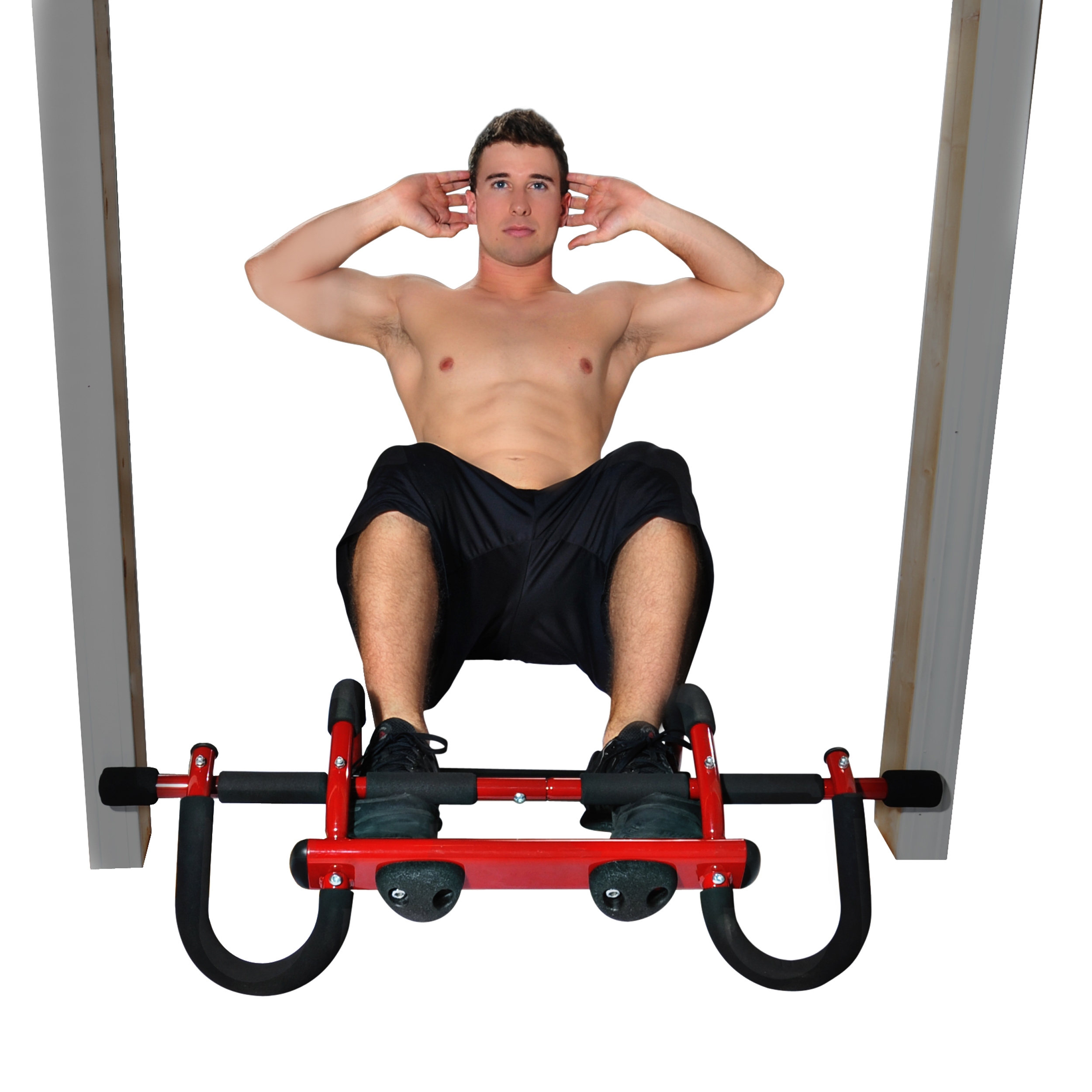 Boulder Fit Door Gym with Rock Climbing Hand Holds.