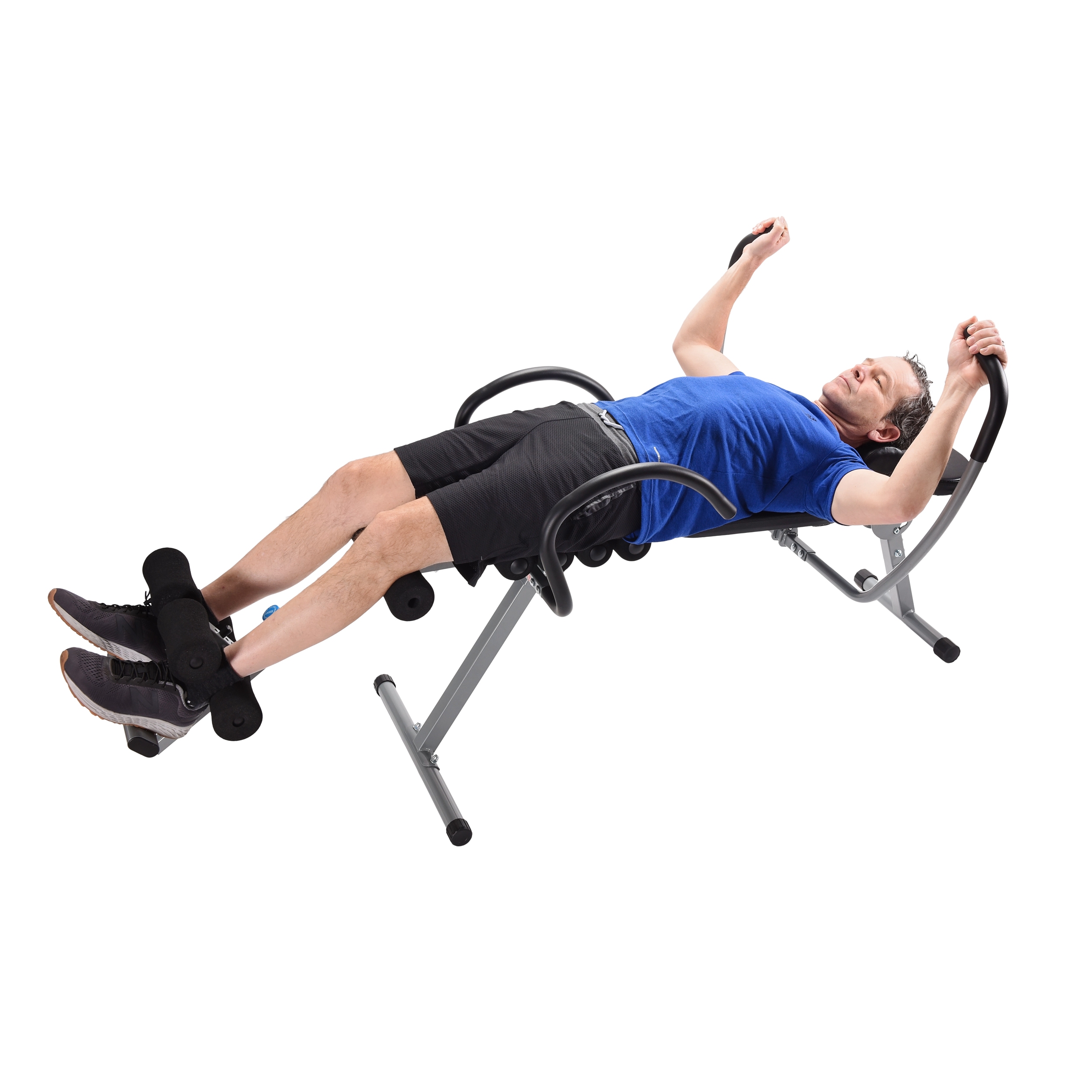 Middle age man exercising on Stamina Active Aging EasyDecompress Pro